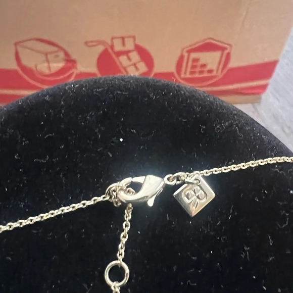 Banana Republic Factory New With Tags Diamond Encrusted Curved Bar Necklace - Picture 3 of 6